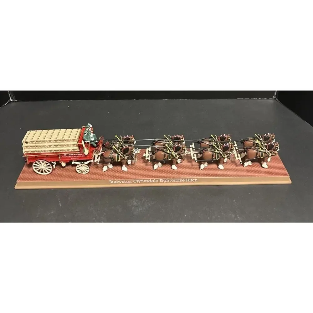 Ertl Collectibles Budweiser Clydesdale Eight Horse Hitch Mechanical Bank 1995